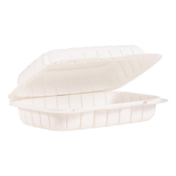 ProPlanet™ by Dart® Hinged Lid Containers, Hoagie Container, 6.5 X 9 X 2.8, White, 200-carton freeshipping - TVN Wholesale